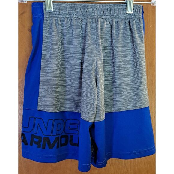 Boys Under Armour Gray and Blue Shorts size Small - Picture 3 of 6